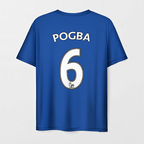 Мужская футболка FC MU: Pogba Away 17/18 / 3D-принт – фото 2