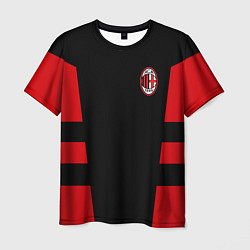Футболка мужская АC Milan: Black Sport, цвет: 3D-принт