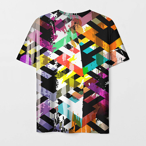 Мужская футболка Геометрия в красках / 3D-принт – фото 2