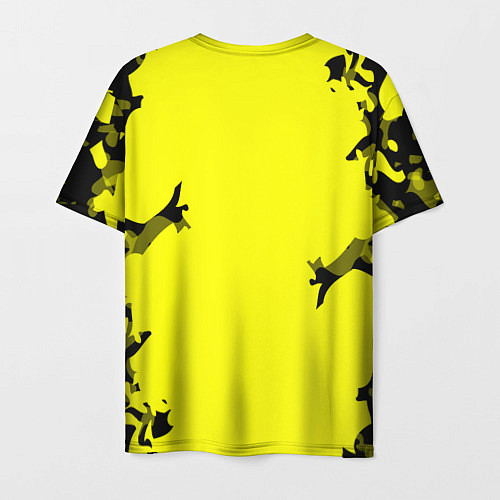Мужская футболка FC Borussia Dortmund: Yellow & Black / 3D-принт – фото 2