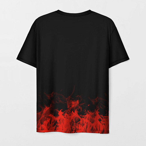 Мужская футболка 30 Seconds to Mars: Red Flame / 3D-принт – фото 2