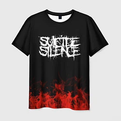 Футболка мужская Suicide Silence: Red Flame, цвет: 3D-принт