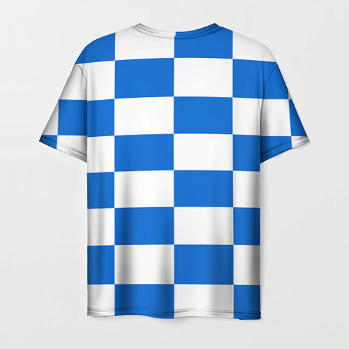 Мужская футболка FC Chelsea: Grid / 3D-принт – фото 2