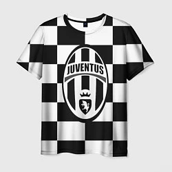 Футболка мужская FC Juventus: W&B Grid, цвет: 3D-принт
