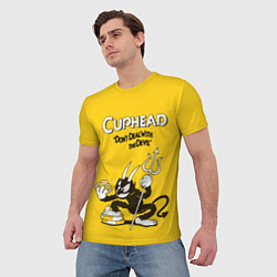 Футболка мужская Cuphead: Black Devil, цвет: 3D-принт — фото 2