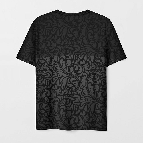 Мужская футболка Чёрный котик / 3D-принт – фото 2