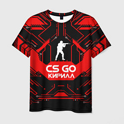 Футболка мужская CS:GO - Кирилл, цвет: 3D-принт