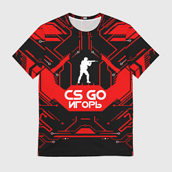 Футболка мужская CS:GO - Игорь, цвет: 3D-принт