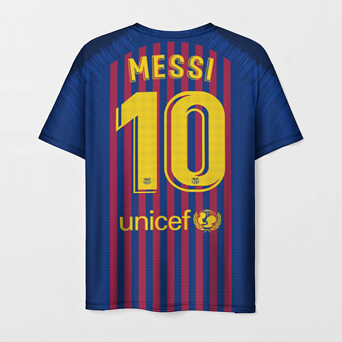Мужская футболка FC Barcelona: Messi Home 18/19 / 3D-принт – фото 2