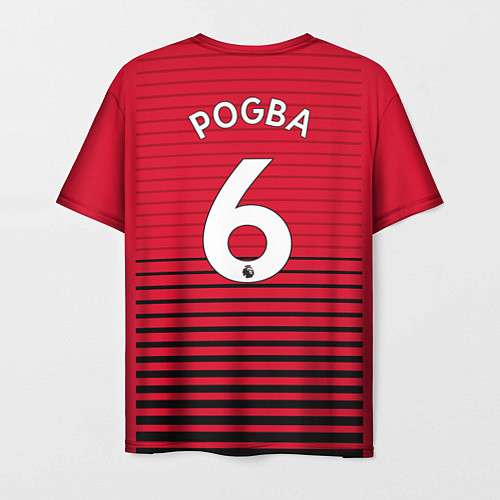 Мужская футболка FC MU: Pogba Home 18/19 / 3D-принт – фото 2