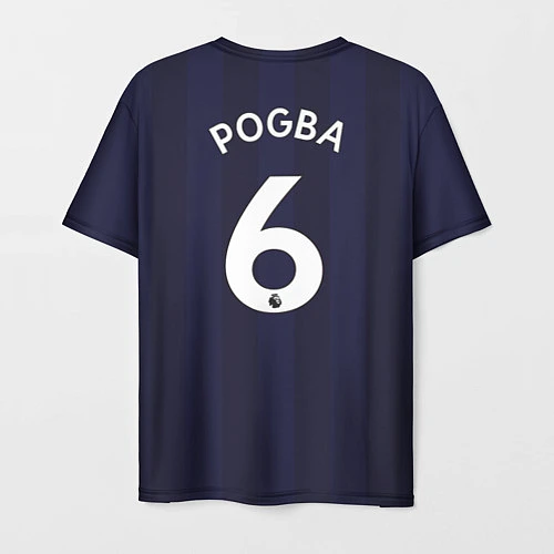 Мужская футболка FC MU: Pogba Away 18/19 / 3D-принт – фото 2