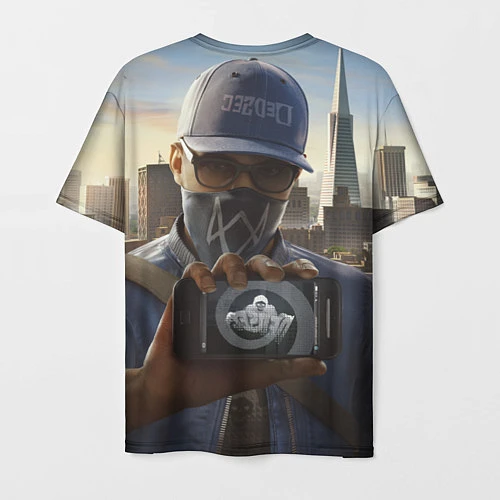 Мужская футболка Watch Dogs Man / 3D-принт – фото 2