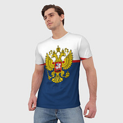 Футболка мужская Герб России, цвет: 3D-принт — фото 2
