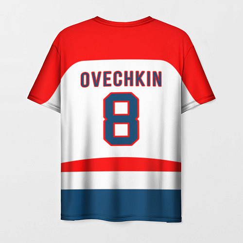 Мужская футболка Washington Capitals: Ovechkin White / 3D-принт – фото 2