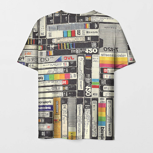 Мужская футболка VHS-кассеты / 3D-принт – фото 2