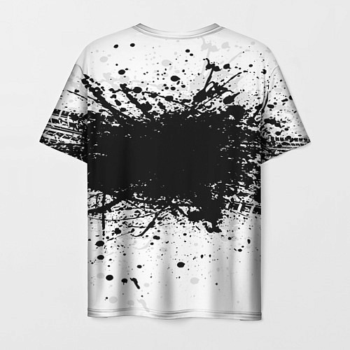 Мужская футболка Mitsubishi: Black Spray / 3D-принт – фото 2