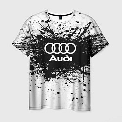 Футболка мужская Audi: Black Spray, цвет: 3D-принт