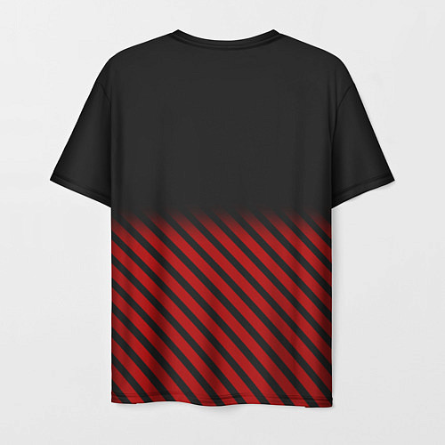 Мужская футболка Toyota: Red Lines / 3D-принт – фото 2