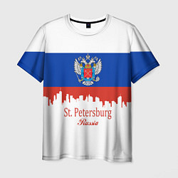 Футболка мужская St. Petersburg: Russia, цвет: 3D-принт