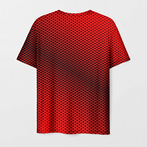 Мужская футболка Mercedes: Red Carbon / 3D-принт – фото 2
