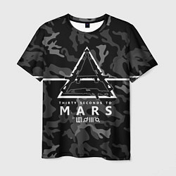 Футболка мужская 30 STM Camo, цвет: 3D-принт