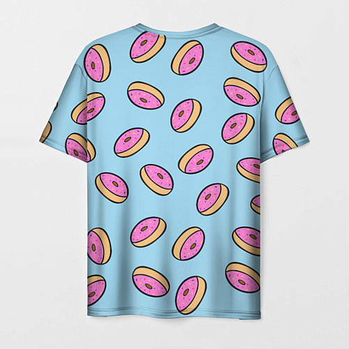 Мужская футболка Стиль пончиков / 3D-принт – фото 2