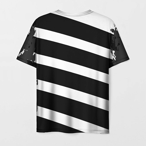 Мужская футболка Juve: B&W Lines / 3D-принт – фото 2