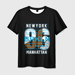 Футболка мужская New York: Manhattan 86 цвета 3D-принт — фото 1