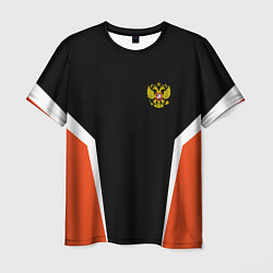 Мужская футболка Russia: Orange Sport