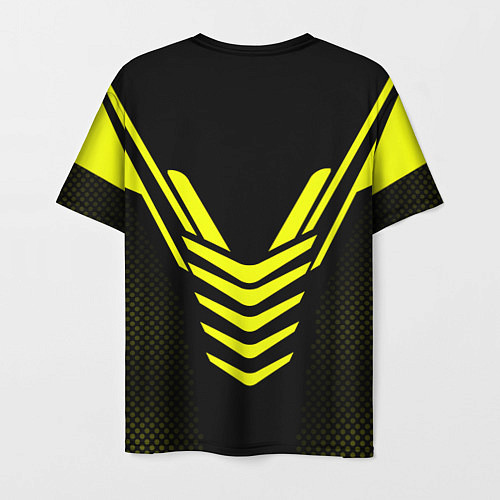 Мужская футболка CS:GO Yellow Carbon / 3D-принт – фото 2