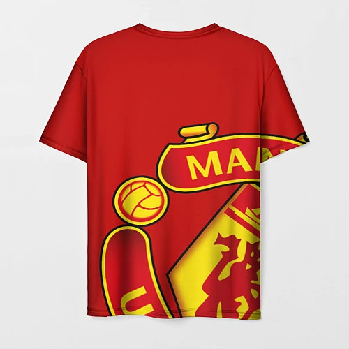 Мужская футболка FC Man United: Red Exclusive / 3D-принт – фото 2