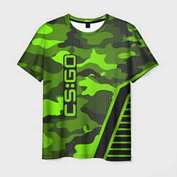 Футболка мужская CS:GO Light Green Camo, цвет: 3D-принт