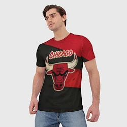Футболка мужская Chicago Bulls: Old Style, цвет: 3D-принт — фото 2