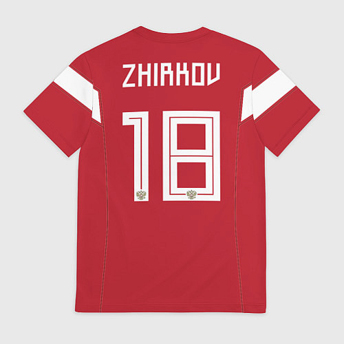 Мужская футболка Сборная России: Жирков ЧМ-2018 / 3D-принт – фото 2