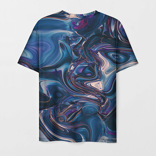 Мужская футболка Абстрактная жидкость / 3D-принт – фото 2