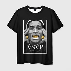 Футболка мужская ASAP Rocky: Gold Edition, цвет: 3D-принт