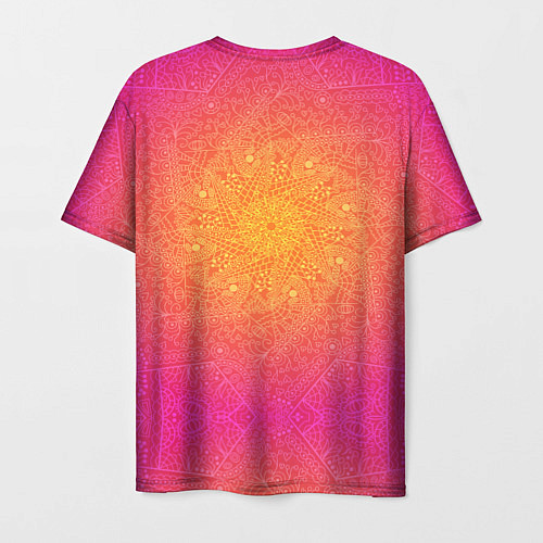 Мужская футболка Солнечная мандала / 3D-принт – фото 2