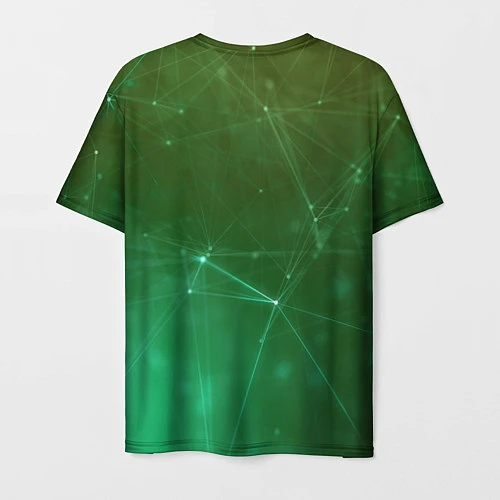 Мужская футболка Cyberpunk 2077: Green Network / 3D-принт – фото 2