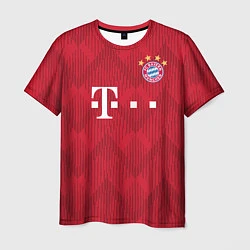 Футболка мужская FC Bayern Home 18-19, цвет: 3D-принт