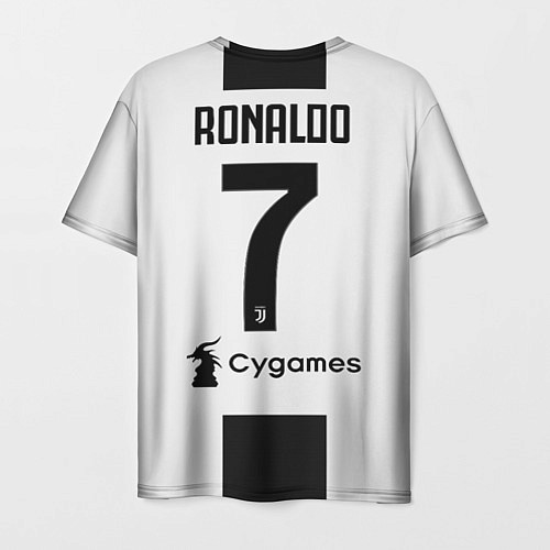 Мужская футболка FC Juventus: Ronaldo Home 18-19 / 3D-принт – фото 2