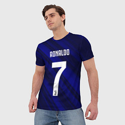 Футболка мужская Ronaldo 7: Blue Sport, цвет: 3D-принт — фото 2