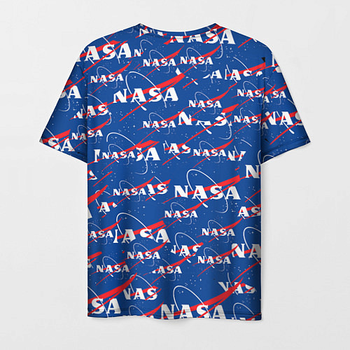 Мужская футболка NASA: Logo Pattern / 3D-принт – фото 2