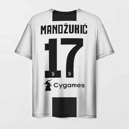 Мужская футболка Mandzukic home 18-19 / 3D-принт – фото 2