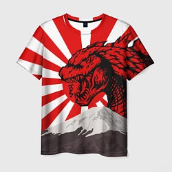 Футболка мужская Japanese Godzilla, цвет: 3D-принт