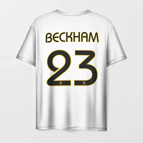 Мужская футболка FC Real Madrid: Beckham Retro / 3D-принт – фото 2