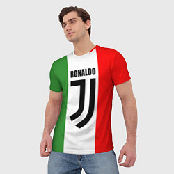 Футболка мужская Ronaldo Juve Italy, цвет: 3D-принт — фото 2