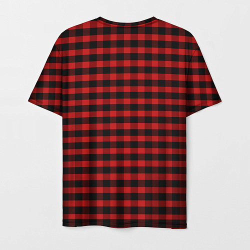 Мужская футболка Senpai 00: Red Grid / 3D-принт – фото 2