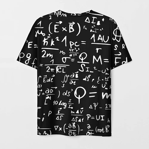 Мужская футболка E=mc2: Black Style / 3D-принт – фото 2