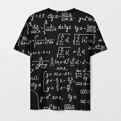 Мужская футболка Алгебраические формулы / 3D-принт – фото 2