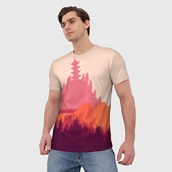 Футболка мужская Firewatch City, цвет: 3D-принт — фото 2